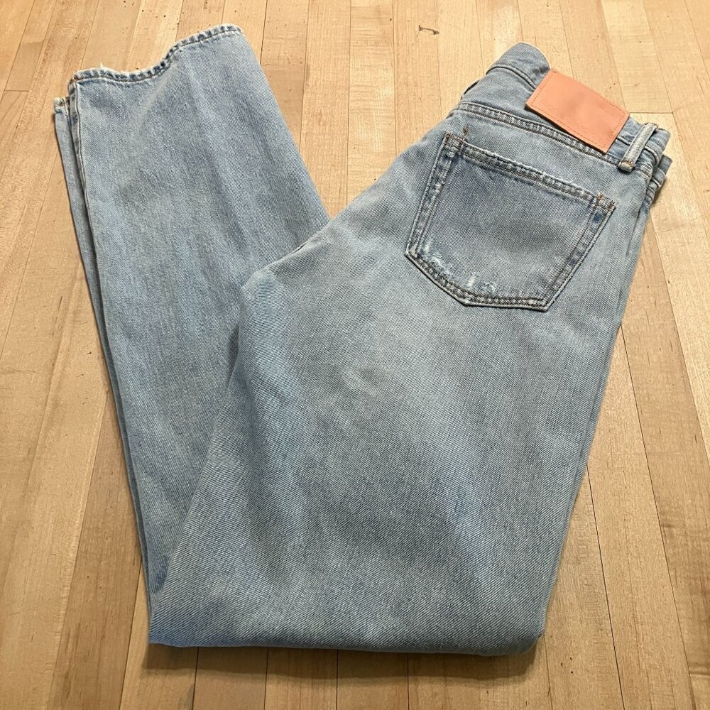 Acne Studios Women Patchwork Button Fly Designer Denim Jeans Size 29 Blue AN EXC - Picture 9 of 10
